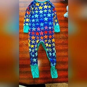 Little Sleepies 12-18 m Bamboo Pajamas Zippy Sleep Stars
